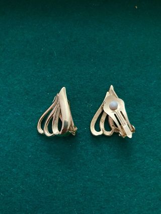 Pendientes vintage dorados