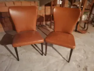 Coppia poltroncine vintage marroni