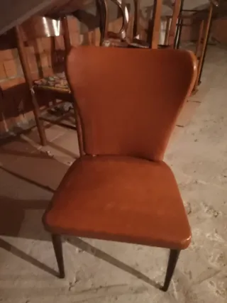 Coppia poltroncine vintage marroni