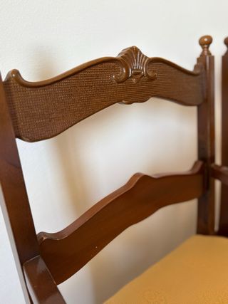 Coppia poltrone vintage in legno e tessuto