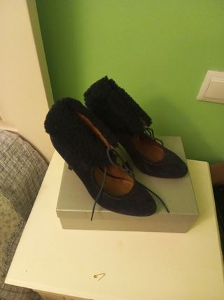 Zapatos de vestir mujer azul talla 40