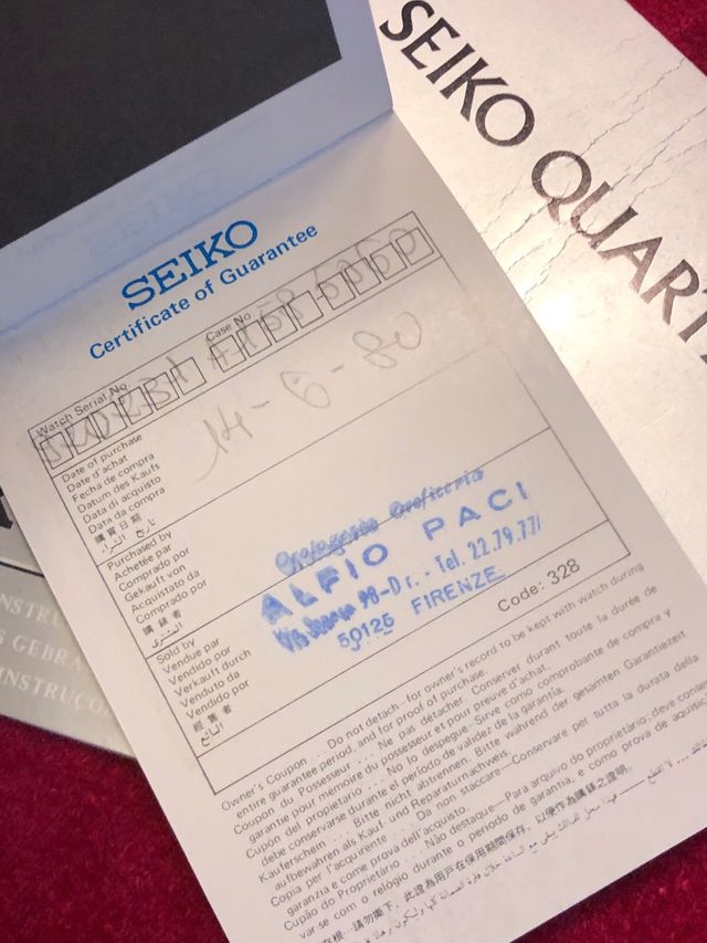 Seiko 3 libretti istruzione orologio vintage