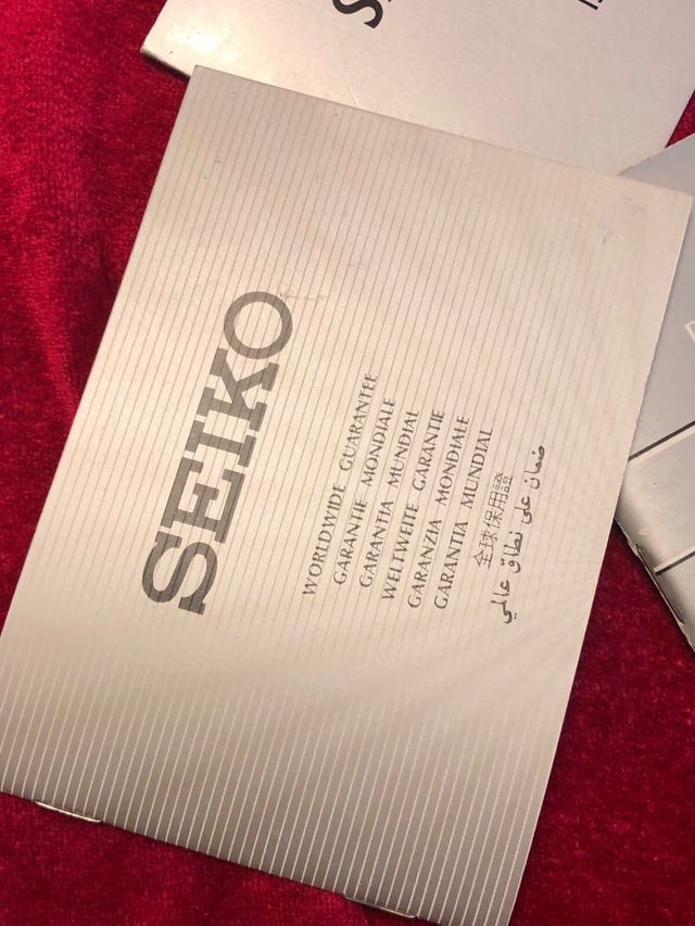 Seiko 3 libretti istruzione orologio vintage
