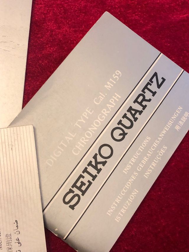 Seiko 3 libretti istruzione orologio vintage