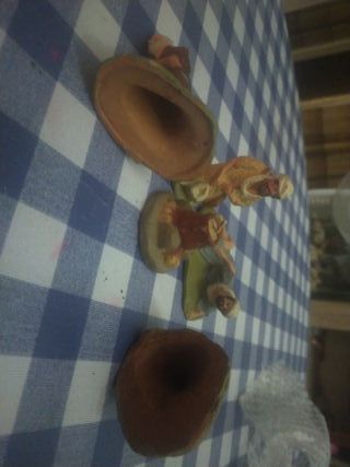 Figuras Belén Antiguas de  barro, Annunciata, 8cm,