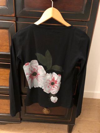 Camiseta GFFERRE manga larga floral talla M