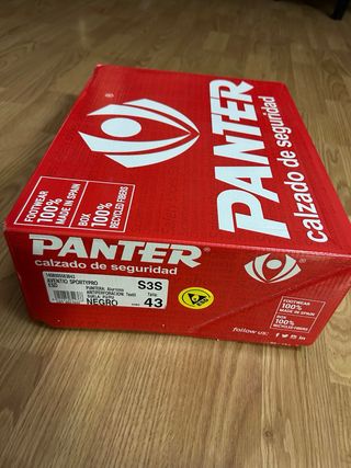 ZAPATO SEGURIDAD PANTER SPORTYPRO NEGRO