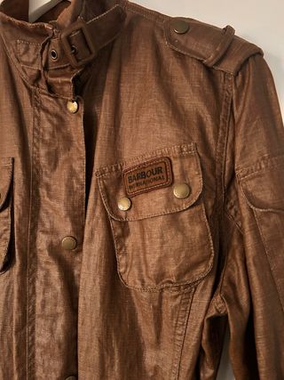 Chaqueta Barbour Lino Marrón T.40