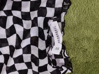 Magliettina a scacchi manica lunga