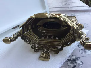 Orologio da tavolo in bronzo dorato