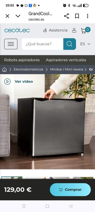 Mini nevera Cecotec GrandCool