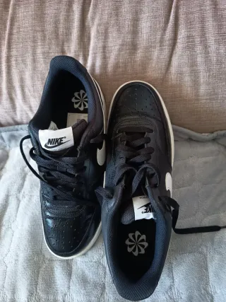 Zapatillas Nike Court Vision Negro Blanco,
