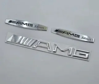 AMG Emblema Maletero y 2 Logos Laterales Mercedes 