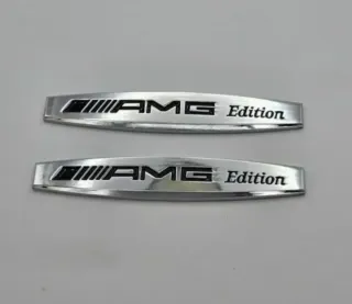 AMG Emblema Maletero y 2 Logos Laterales Mercedes 