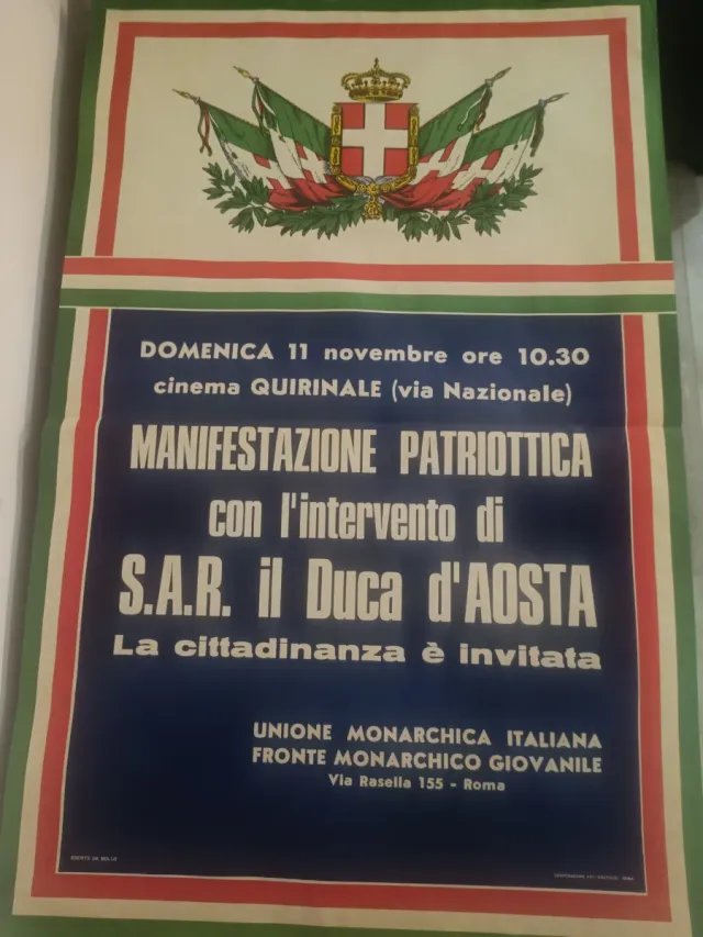 Manifesto Unione Monarchica Italiana