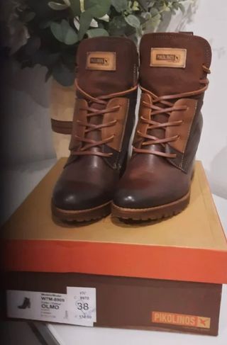 Botas Pikolinos Talla 38 Marrón/Beige