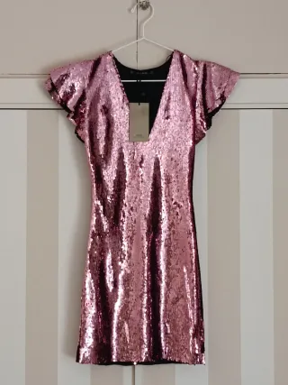 Vestido lentejuelas Zara Talla XS
