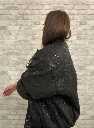Bomber Oversize Lentejuelas Premium