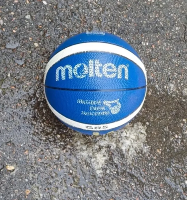 Pallone basket Molten blu taglia 5