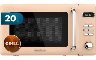Microondas Grill Cecotec Crema Retro Vintage