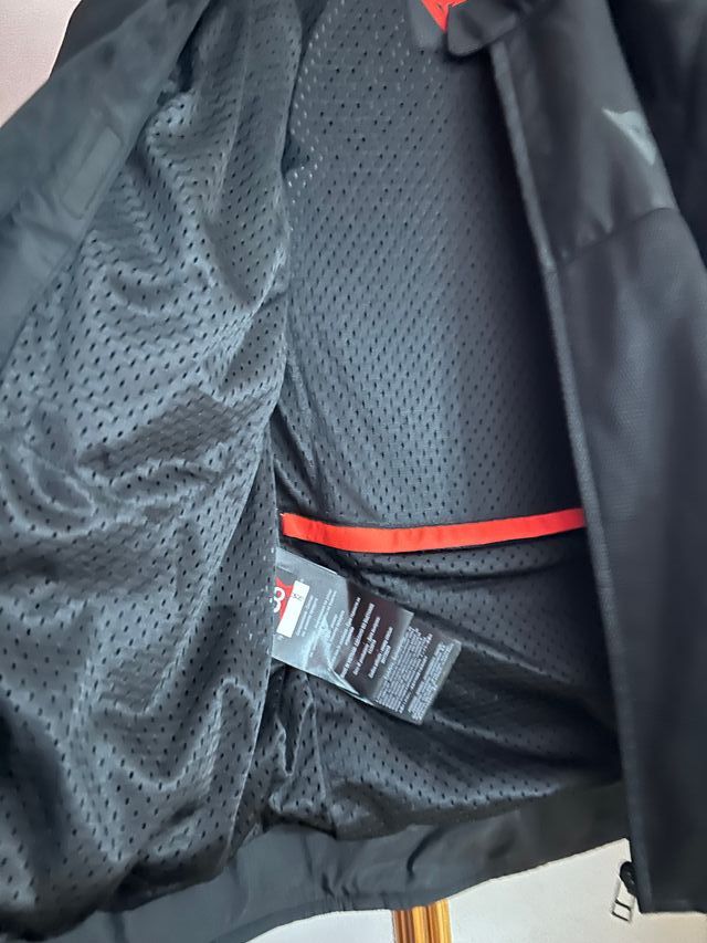 Chaqueta Moto Dainese Negra/Roja Mujer