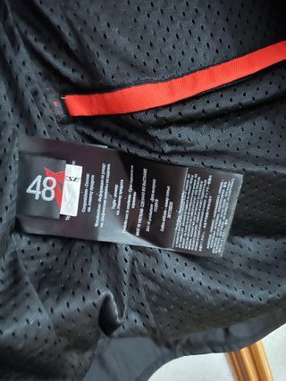 Chaqueta Moto Dainese Negra/Roja Mujer