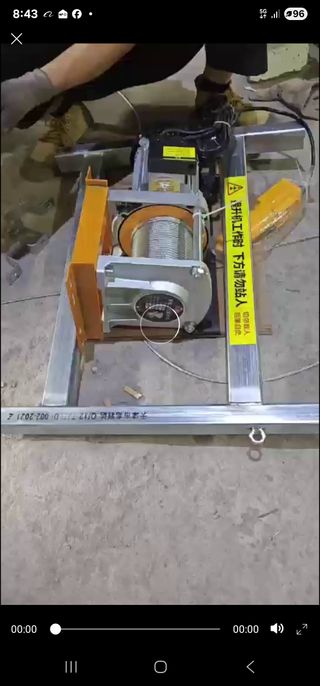 Equipo elevacion desmontable, longitud max 35 m