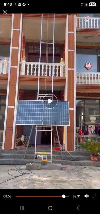 Equipo elevacion desmontable, longitud max 35 m