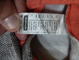 Felpa con cappuccio Decathlon grigia