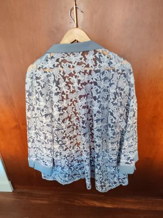 Sobrecamisa fiesta encaje XXL