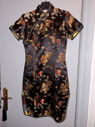 Vestido Oriental Negro Talla S