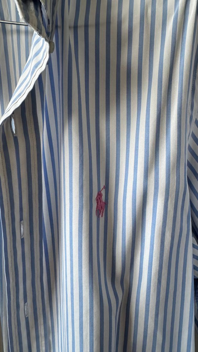Camisa Ralph Lauren rayas azules y blancas