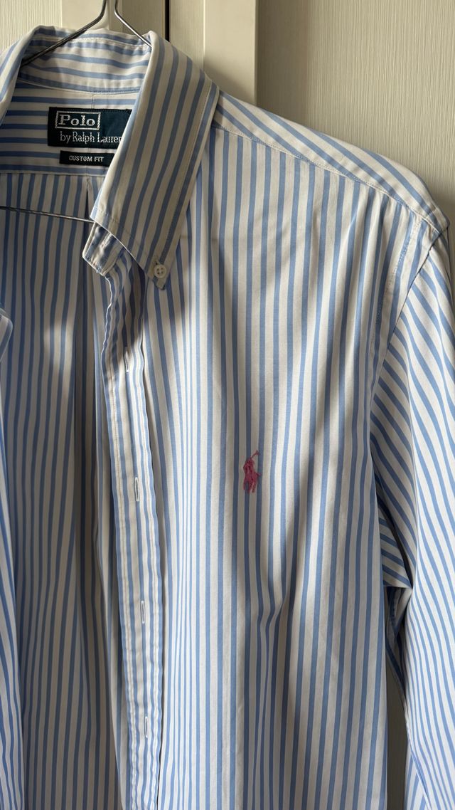 Camisa Ralph Lauren rayas azules y blancas