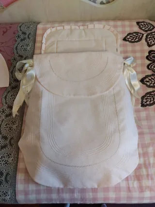 Saco capazo bebé rosa