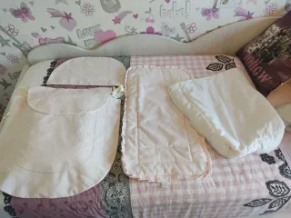 Saco capazo bebé rosa
