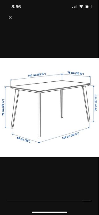 Mesa comedor LISABAO Ikea 