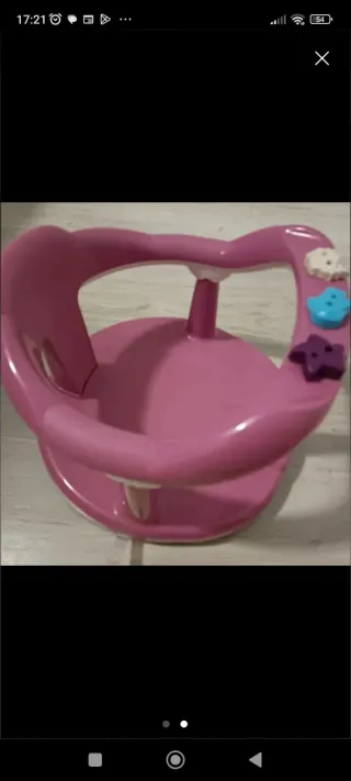 Adaptador Bañera Bebé Rosa