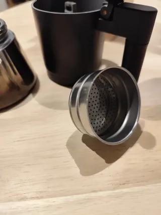 Cafetera italiana acero y aluminio