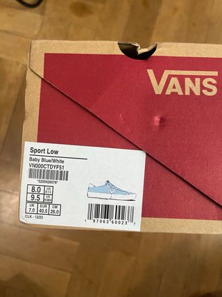 Vans Azul Cielo Talla 40.5