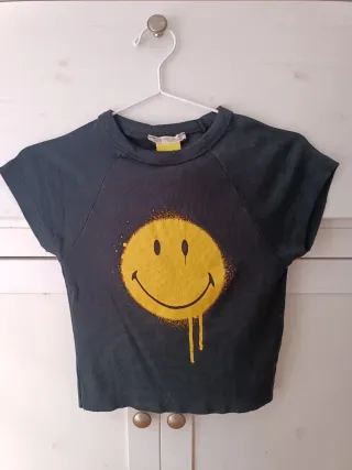 Camiseta Stradivarius Smiley Talla XS