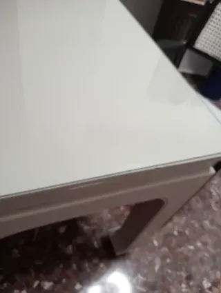 Mesa Oriental Madera Maciza y Cristal