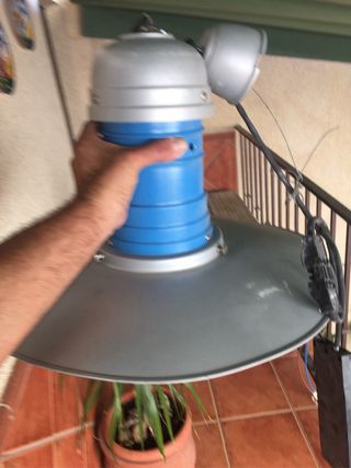 Lámparas luz blanca metal y plástico