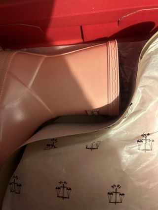 Botas de agua infantiles rosas talla 21 