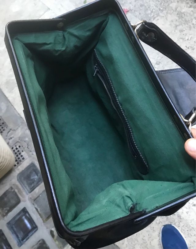 Borsa vintage vera pelle Old El Paso