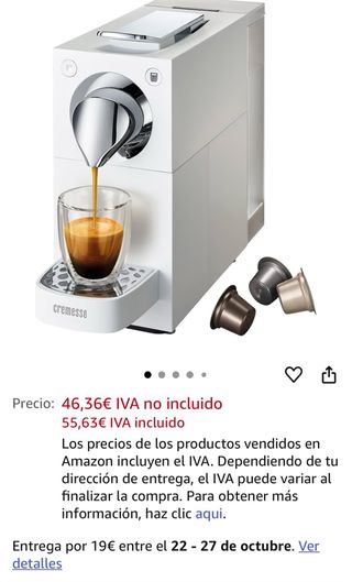 Cafetera Cremesso Cápsulas