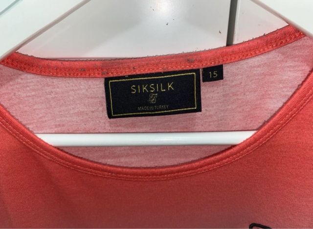 2 Camisetas SikSilk Degradado Rosa y Blanco