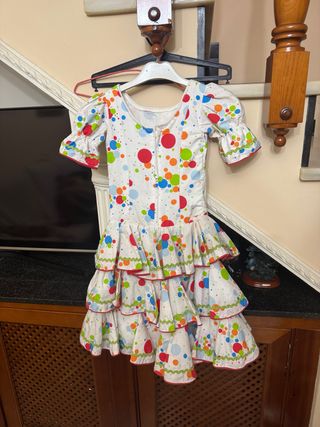 Traje de flamenca infantil lunares