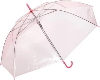 Ombrello trasparente colorato per bambini