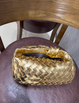 Bolso Mini Jodie Dorado Bottega Veneta