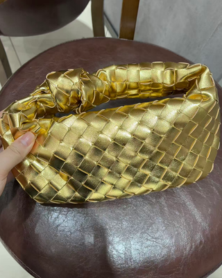 Bolso Mini Jodie Dorado Bottega Veneta